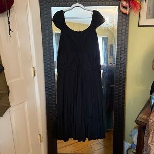 Beautiful Peruvian Connection black midi/maxi dress